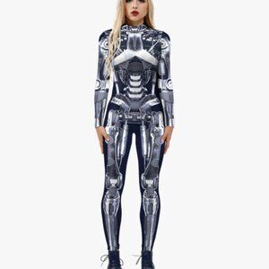 Alidamo Skeleton Jumpsuit Bodysuit | Women’s Small